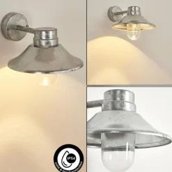 hofstein Applique murale d'extérieur Pumiri LED Zingué, 1 lumière