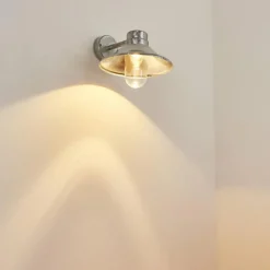 hofstein Applique murale d'extérieur Pumiri LED Zingué, 1 lumière