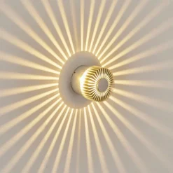 hofstein Applique murale d'extérieur Vilches LED Aluminium, Argenté, 1 lumière