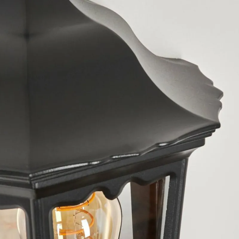 Luminaires Rustiques-hofstein Applique murale d'extérieur Woocoo Noir, 1 lumière