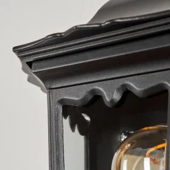 Luminaires Rustiques-hofstein Applique murale d'extérieur Woocoo Noir, 1 lumière