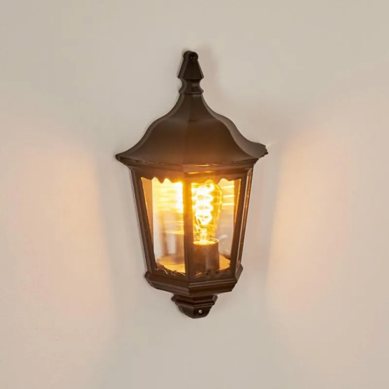 Luminaires Rustiques-hofstein Applique murale d'extérieur Woocoo Noir, 1 lumière