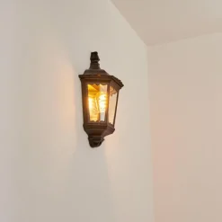 Luminaires Rustiques-hofstein Applique murale d'extérieur Woocoo Noir, 1 lumière