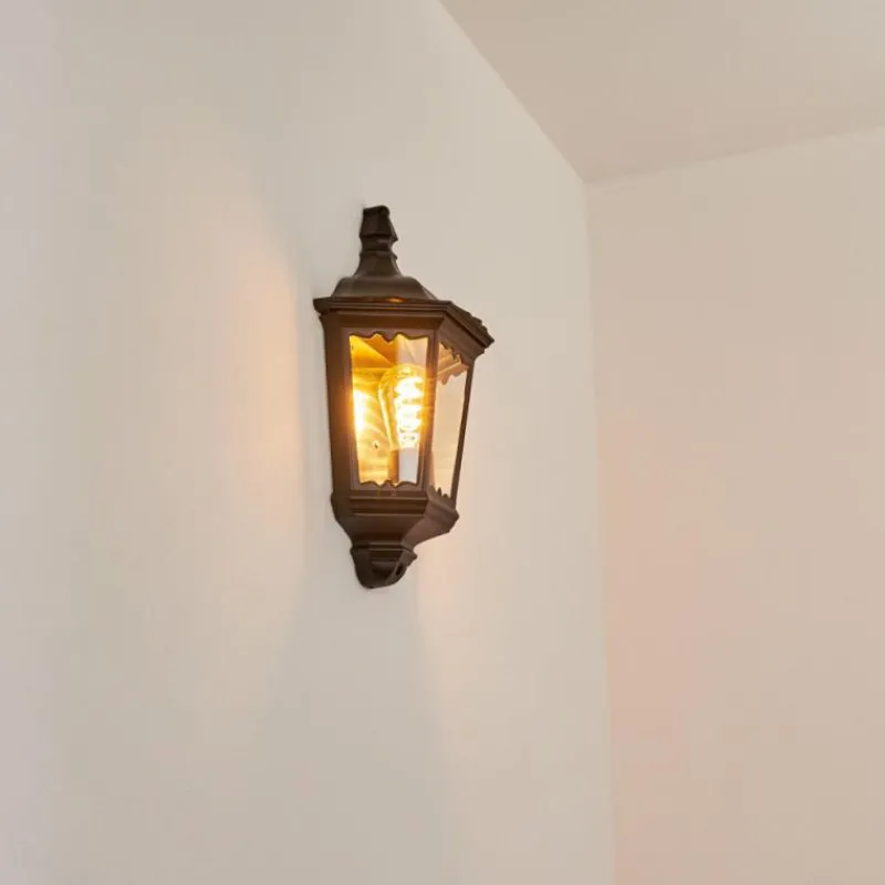 Luminaires Rustiques-hofstein Applique murale d'extérieur Woocoo Noir, 1 lumière