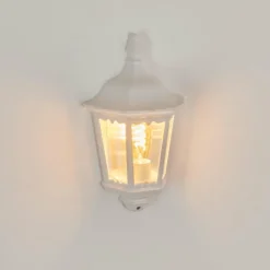 Luminaires Rustiques-hofstein Applique murale d'extérieur Woocoo Blanc, 1 lumière