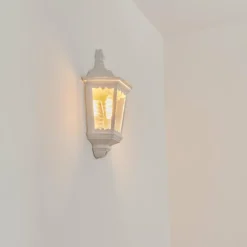 Luminaires Rustiques-hofstein Applique murale d'extérieur Woocoo Blanc, 1 lumière