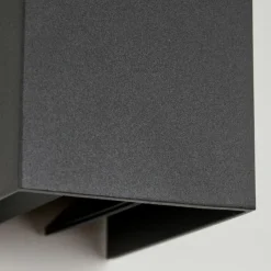 hofstein Applique murale d'extérieur Hoods LED Anthracite, 2 lumières