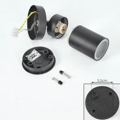 hofstein Applique murale d'extérieur Bessiebelle Noir, 1 lumière