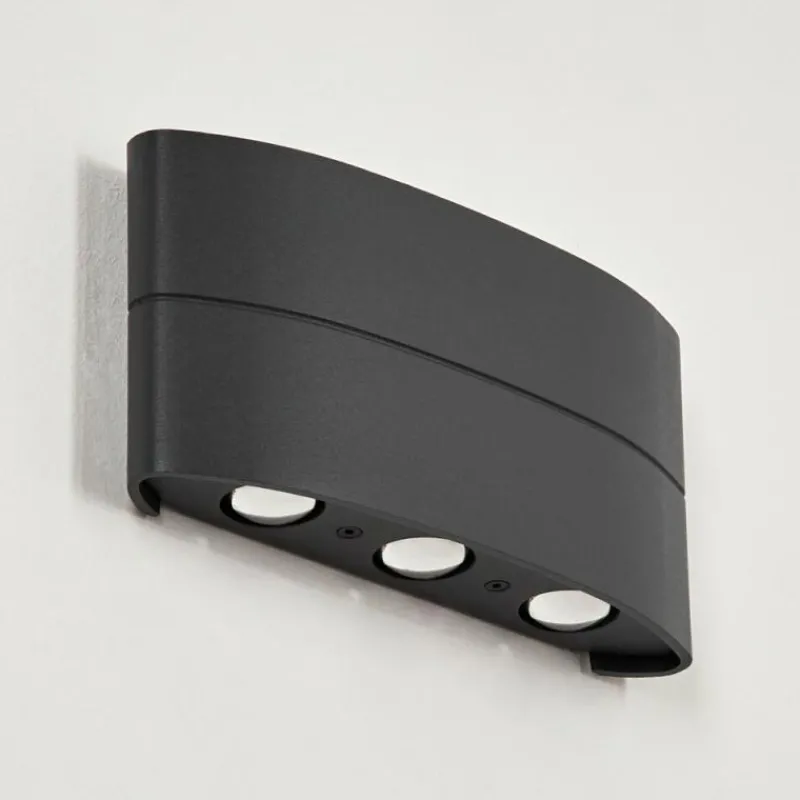 hofstein Applique murale d'extérieur Trapatrapa LED Anthracite, 6 lumières