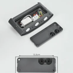 hofstein Applique murale d'extérieur Trapatrapa LED Anthracite, 6 lumières