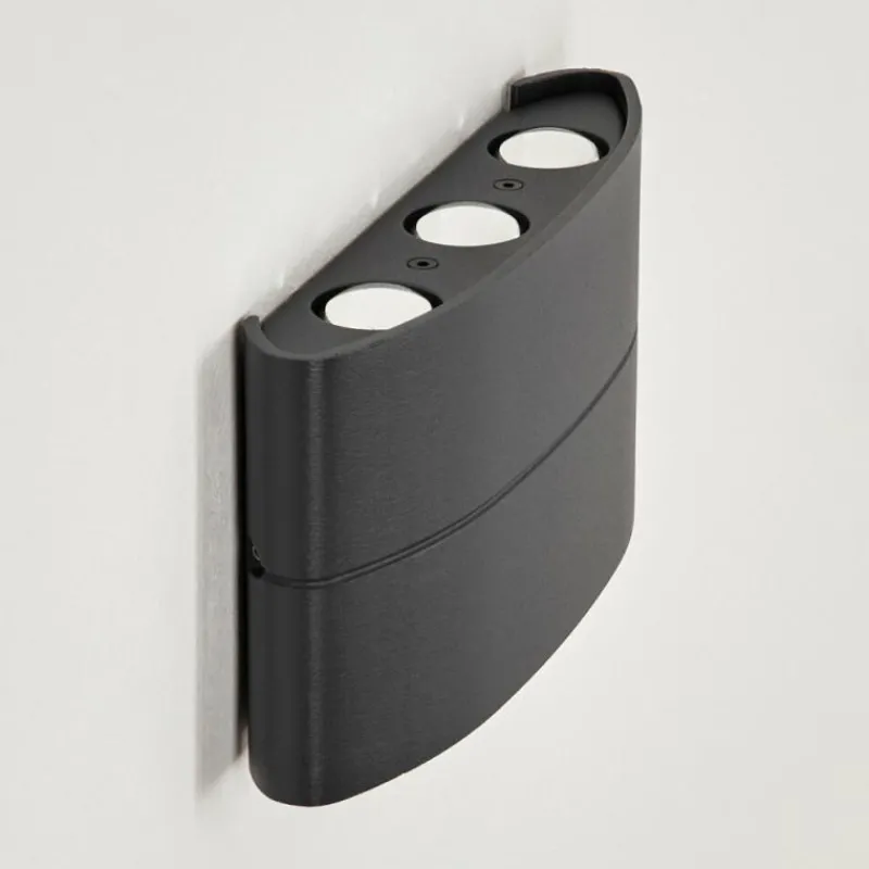 hofstein Applique murale d'extérieur Trapatrapa LED Anthracite, 6 lumières