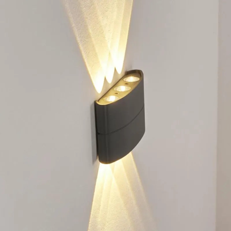 hofstein Applique murale d'extérieur Trapatrapa LED Anthracite, 6 lumières