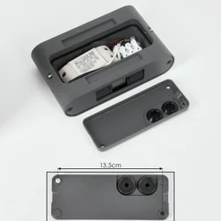 hofstein Applique murale d'extérieur Trapatrapa LED Anthracite, 2 lumières