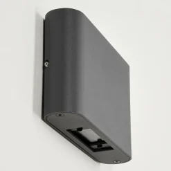 hofstein Applique murale d'extérieur Trapatrapa LED Anthracite, 2 lumières