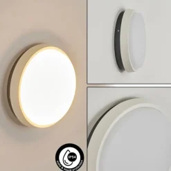 hofstein Applique murale d'extérieur Centinela LED Anthracite, Blanc, 1 lumière
