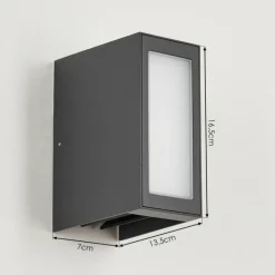 hofstein Applique murale d'extérieur Hoods LED Anthracite, 3 lumières