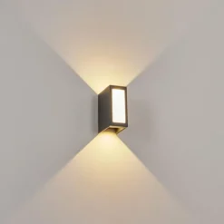 hofstein Applique murale d'extérieur Hoods LED Anthracite, 3 lumières