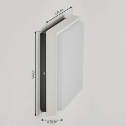 hofstein Applique murale d'extérieur Gomero LED Anthracite, Blanc, 1 lumière