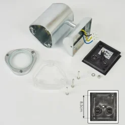 hofstein Applique murale d'extérieur Amyton Zingué, 1 lumière