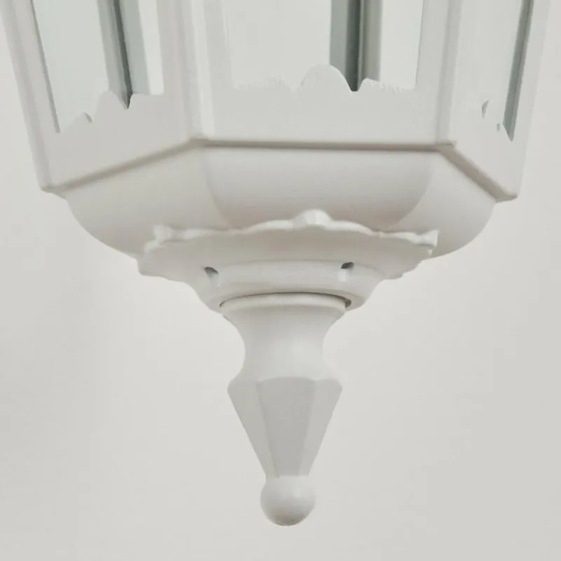 Luminaires Rustiques-hofstein Applique murale d'extérieur Pamputa Blanc, 1 lumière