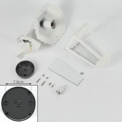 Luminaires Rustiques-hofstein Applique murale d'extérieur Pamputa Blanc, 1 lumière