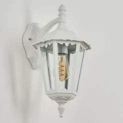 Luminaires Rustiques-hofstein Applique murale d'extérieur Pamputa Blanc, 1 lumière