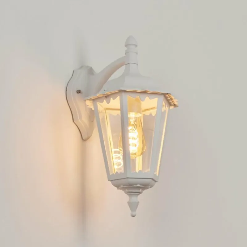 Luminaires Rustiques-hofstein Applique murale d'extérieur Pamputa Blanc, 1 lumière