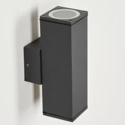 hofstein Applique murale d'extérieur Oatlands Anthracite, Blanc, 2 lumières