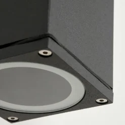 hofstein Applique murale d'extérieur Oatlands Anthracite, Blanc, 2 lumières