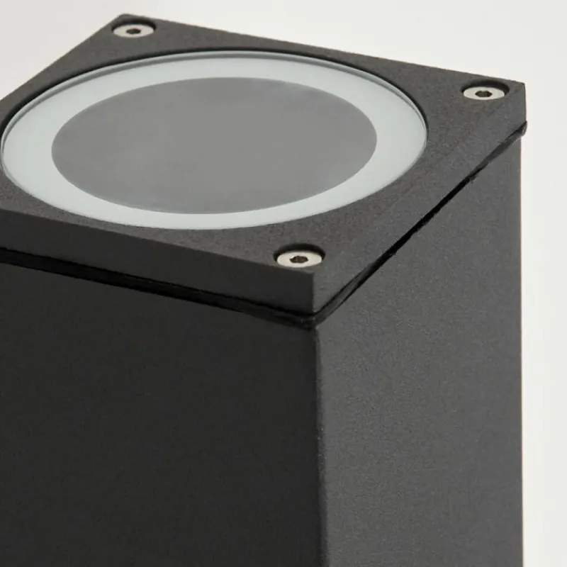 hofstein Applique murale d'extérieur Oatlands Anthracite, Blanc, 2 lumières