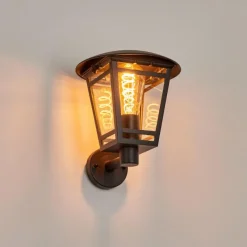 Luminaires Rustiques-hofstein Applique murale d'extérieur Ausipar Noir, 1 lumière