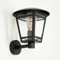 Luminaires Rustiques-hofstein Applique murale d'extérieur Ausipar Noir, 1 lumière