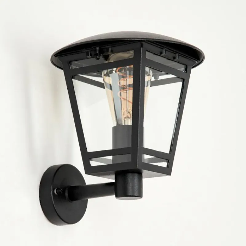 Luminaires Rustiques-hofstein Applique murale d'extérieur Ausipar Noir, 1 lumière