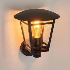 Luminaires Rustiques-hofstein Applique murale d'extérieur Ausipar Noir, 1 lumière