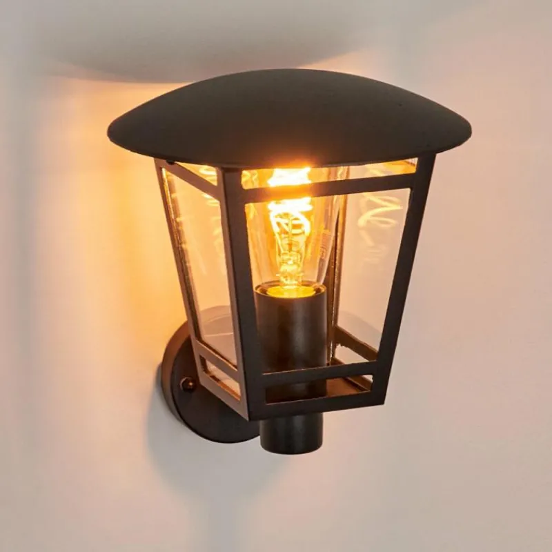 Luminaires Rustiques-hofstein Applique murale d'extérieur Ausipar Noir, 1 lumière