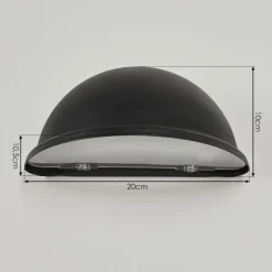 hofstein Applique murale d'extérieur Wundowie Noir, 1 lumière