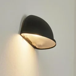 hofstein Applique murale d'extérieur Wundowie Noir, 1 lumière