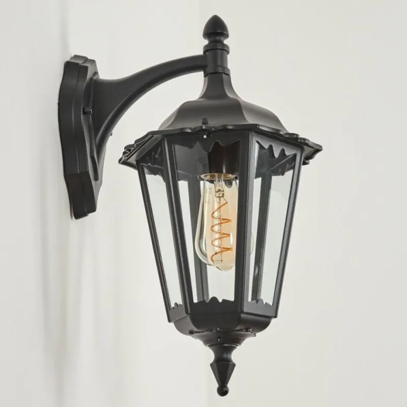 Luminaires Rustiques-hofstein Applique murale d'extérieur Pamputa Noir, 1 lumière