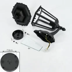 Luminaires Rustiques-hofstein Applique murale d'extérieur Pamputa Noir, 1 lumière