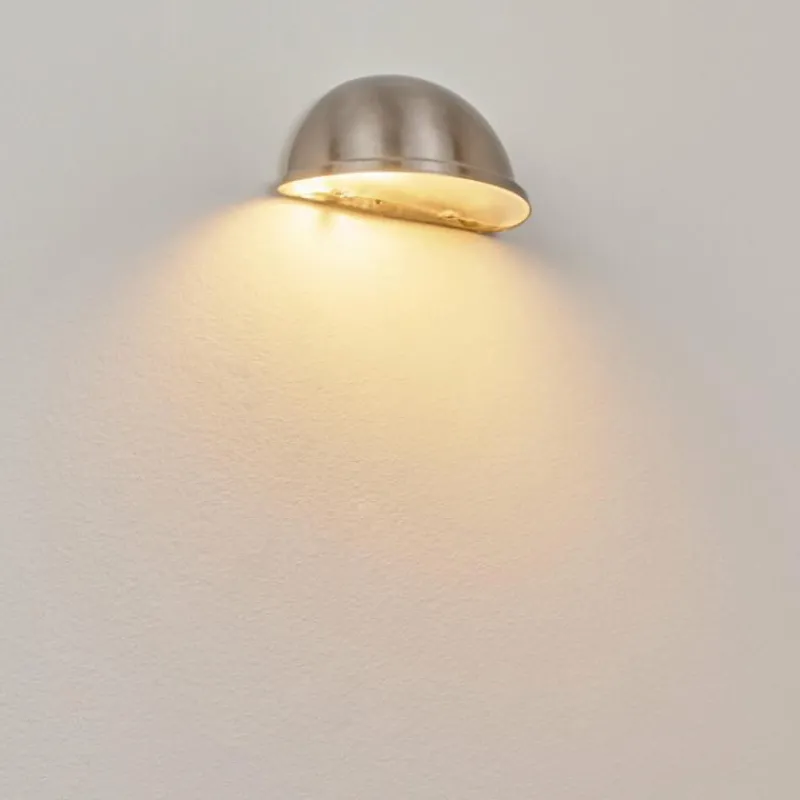 hofstein Applique murale d'extérieur Wundowie Acier inoxydable, Blanc, 1 lumière