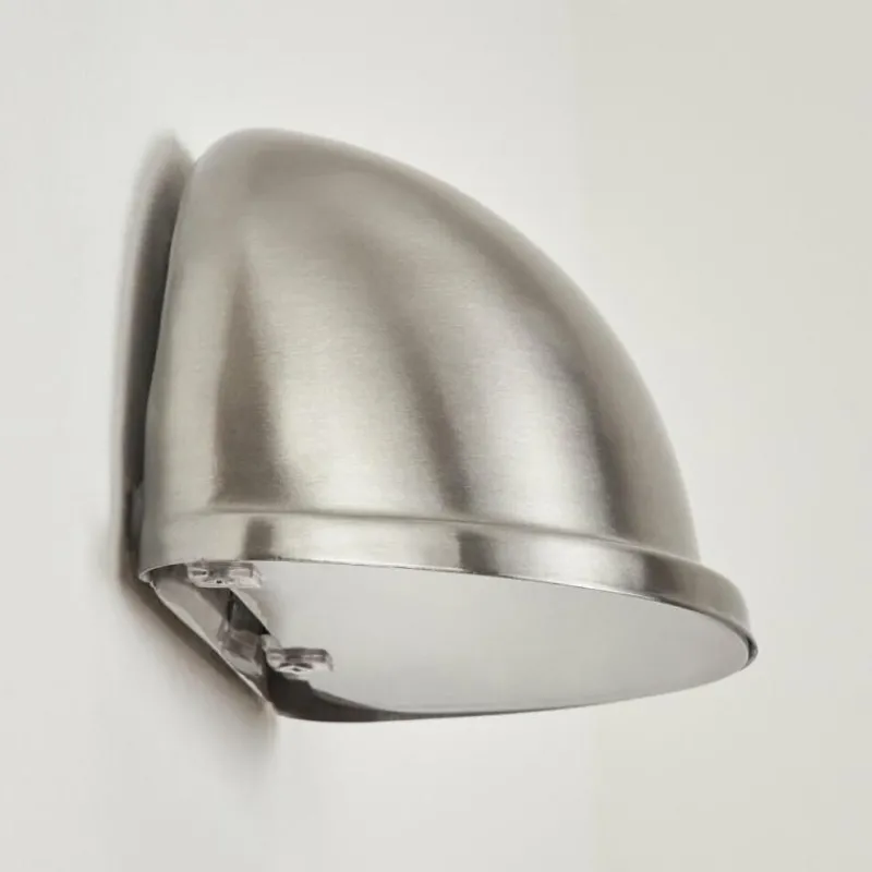 hofstein Applique murale d'extérieur Wundowie Acier inoxydable, Blanc, 1 lumière