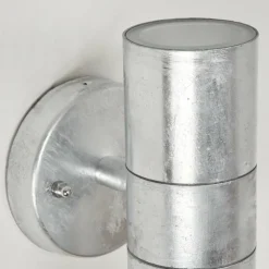 hofstein Applique murale d'extérieur Bessiebelle Zingué, Blanc, 2 lumières