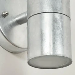 hofstein Applique murale d'extérieur Bessiebelle Zingué, Blanc, 2 lumières