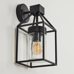 hofstein Applique murale d'extérieur Fiskenes Noir, 1 lumière