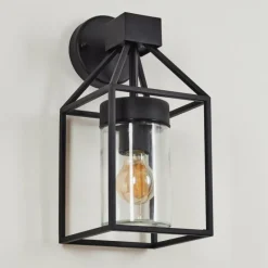 hofstein Applique murale d'extérieur Fiskenes Noir, 1 lumière