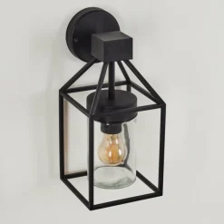 hofstein Applique murale d'extérieur Fiskenes Noir, 1 lumière