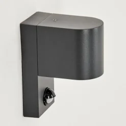 hofstein Applique murale d'extérieur Kingstown Anthracite, Transparent, 1 lumière, Détecteur de mouvement