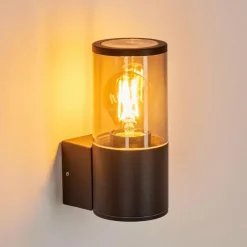 Suspension Verre Fumé-hofstein Applique murale d'extérieur Caragua Anthracite, 1 lumière