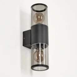 Suspension Verre Fumé-hofstein Applique murale d'extérieur Caragua Anthracite, 2 lumières