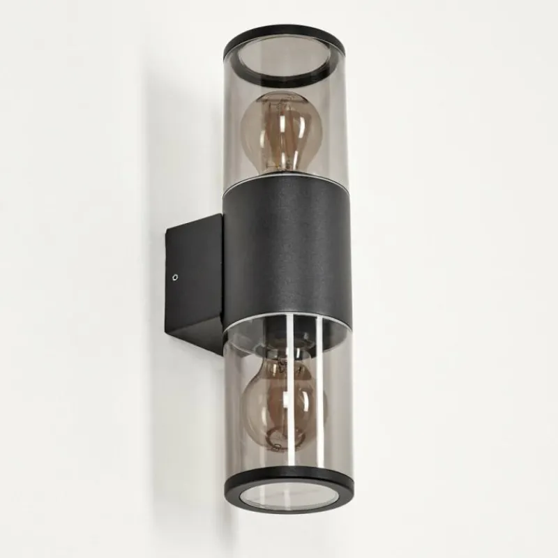 Suspension Verre Fumé-hofstein Applique murale d'extérieur Caragua Anthracite, 2 lumières